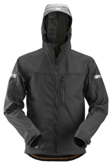 SNICKERS ALLROUNDWORK SOFT SHELL JACK MET CAPUCHON