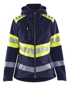 BLAKLADER  DAMES SOFTSHELL JACK HIGH VIS