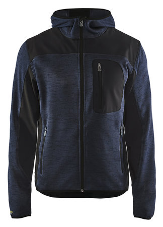 BLAKLADER GEBREID VEST MET SOFTSHELL