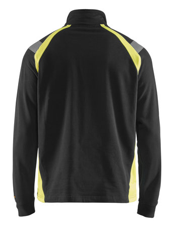 BLAKLADER SWEATSHIRT HALVE RITS VISIBLE
